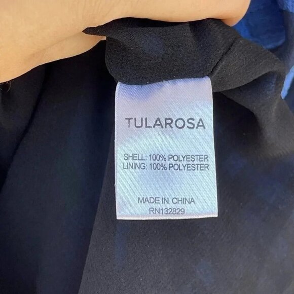 Tularosa Jenny Blue And Black Buffalo/gingham Plaid Wrap Mini Dress medium - Picture 13 of 15